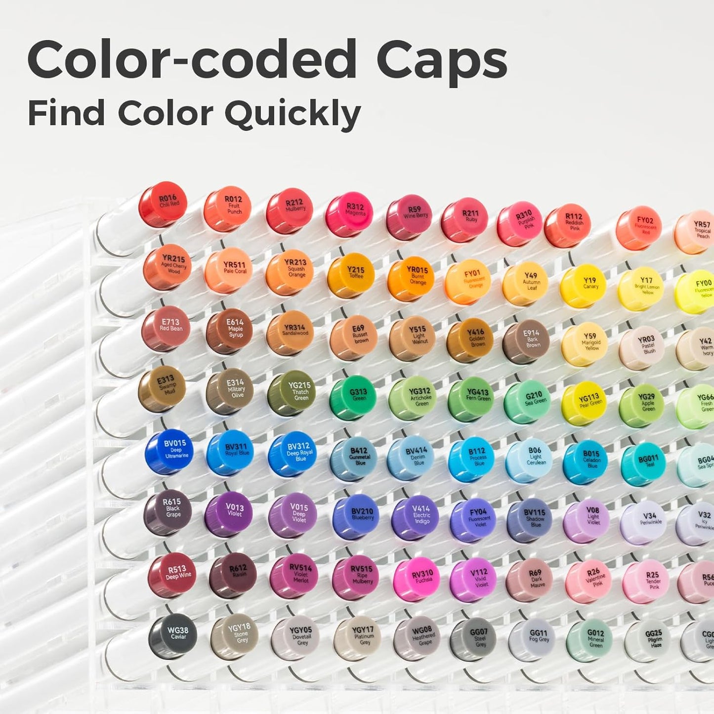 Ohuhu Honolulu B 104 Colour Alcohol Marker Set – Brush & Fine Dual Tip