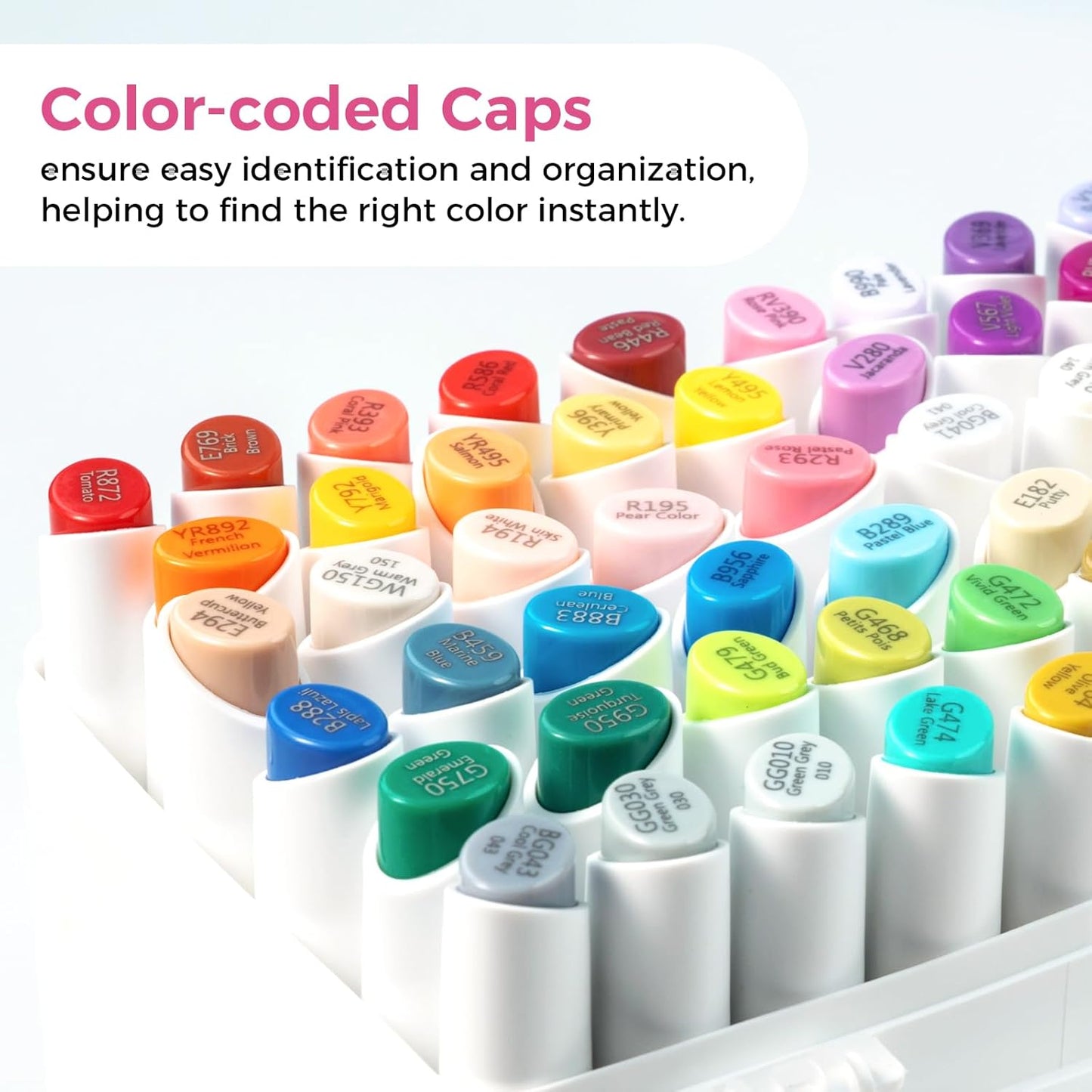 Ohuhu Kaala B Alcohol Marker Set – Mini Brush & Slim Broad Dual Tip