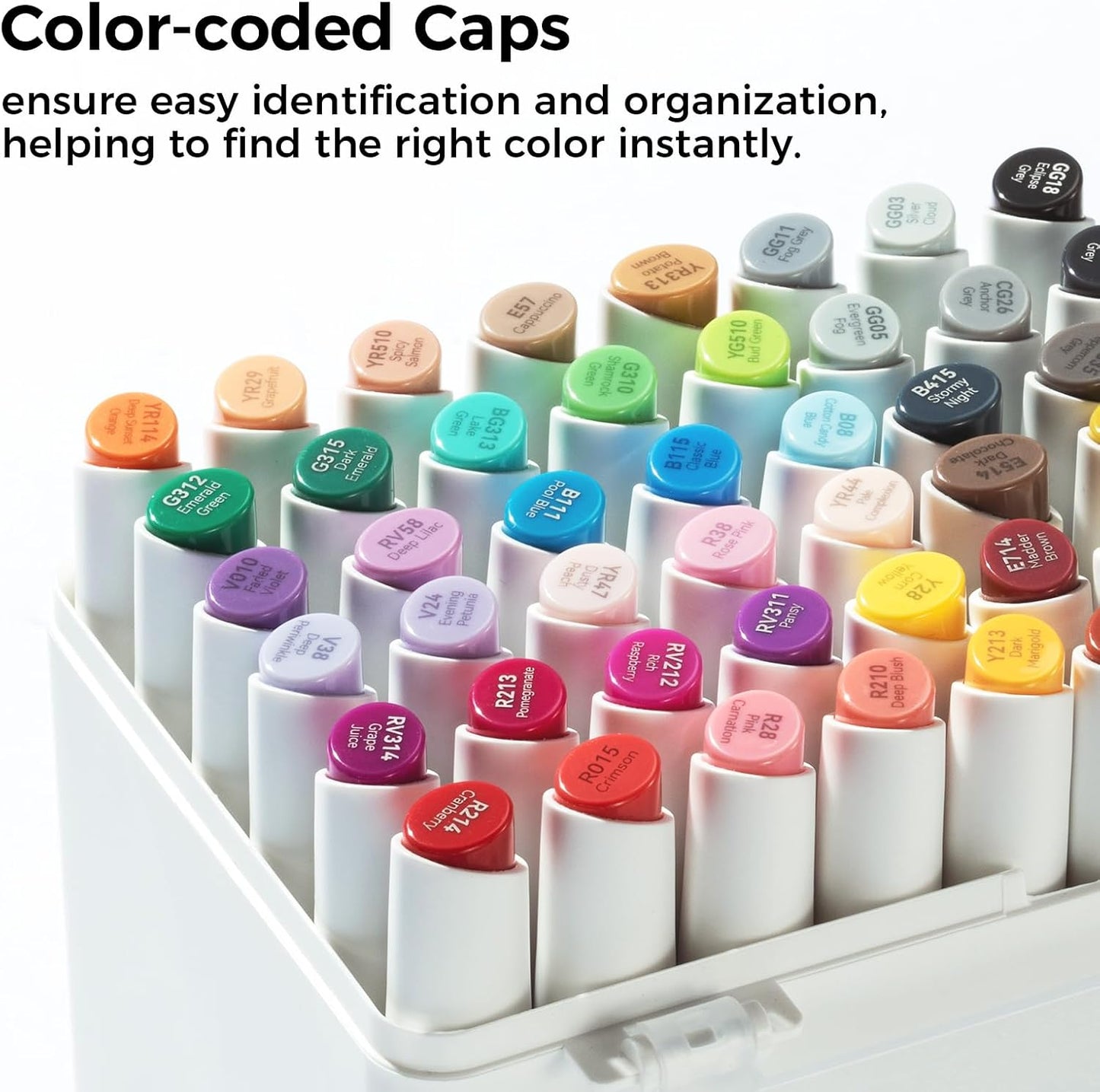 Ohuhu Kaala 60 Colour Alcohol Marker Set – Fine & Slim Broad Dual Tip